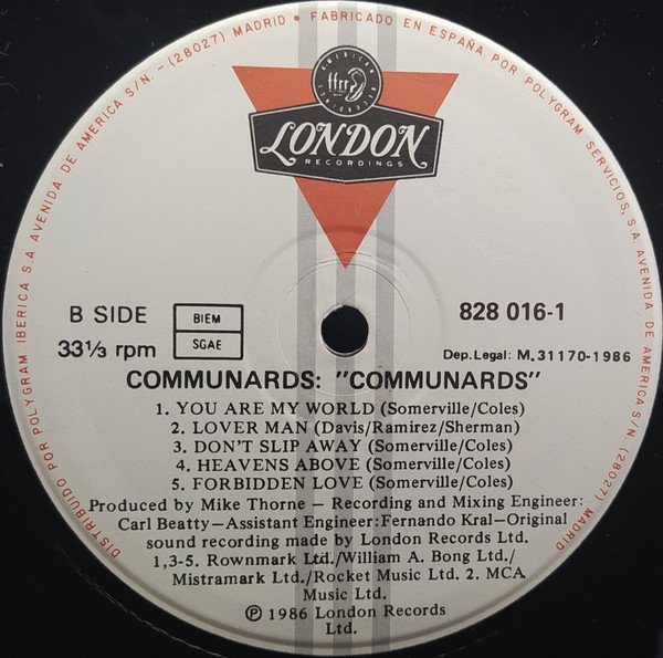 Communards, Communards-LP, Vinilos, Historia Nuestra