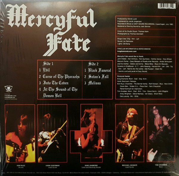 Mercyful Fate, Melissa-LP, Vinilos, Historia Nuestra