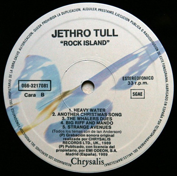 Jethro Tull Rock Island-LP, Vinilos, Historia Nuestra