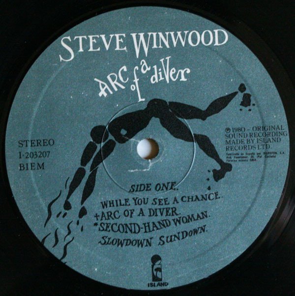 Steve Winwood Arc Of A Diver-LP, Vinilos, Historia Nuestra