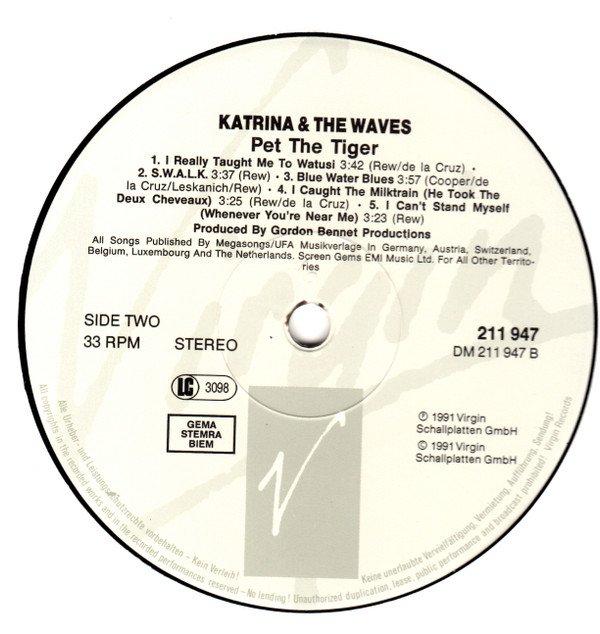 Katrina & The Waves* Pet The Tiger-LP, Vinilos, Historia Nuestra