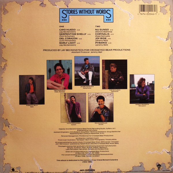 Spyro Gyra Stories Without Words-LP, Vinilos, Historia Nuestra