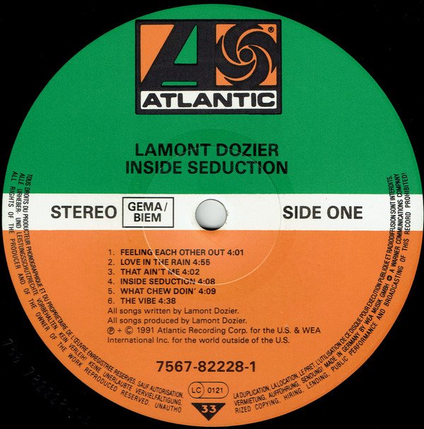 Lamont Dozier, Inside Seduction-LP, Vinilos, Historia Nuestra