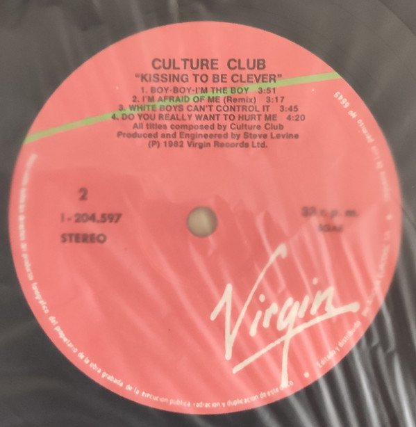 Culture Club, Kissing To Be Clever-LP, Vinilos, Historia Nuestra