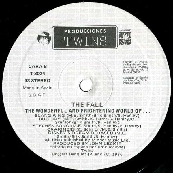 The Fall The Wonderful And Frightening World Of...-LP, Vinilos, Historia Nuestra