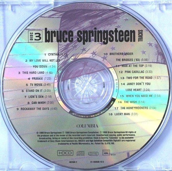 Bruce Springsteen, Tracks-CD, CDs, Historia Nuestra