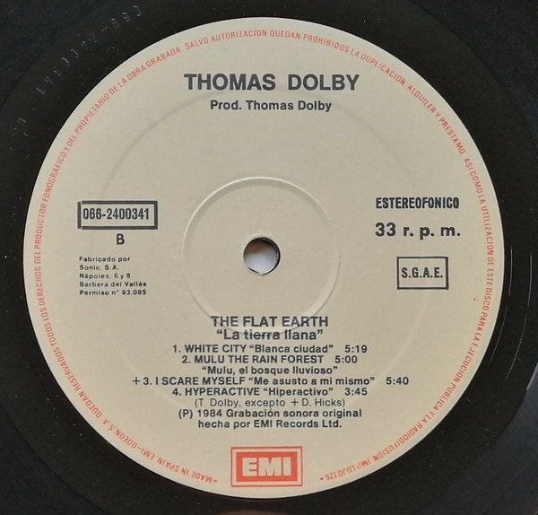 Thomas Dolby The Flat Earth-LP, Vinilos, Historia Nuestra