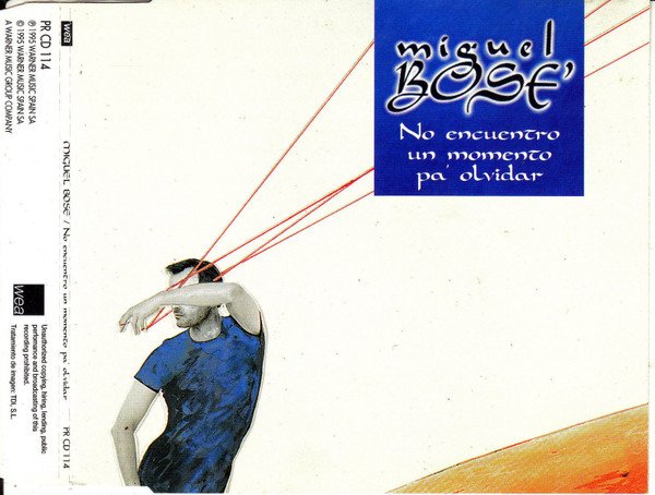 Miguel Bosé, No Encuentro Un Momento Pa' Olvidar-CD, CDs, Historia Nuestra