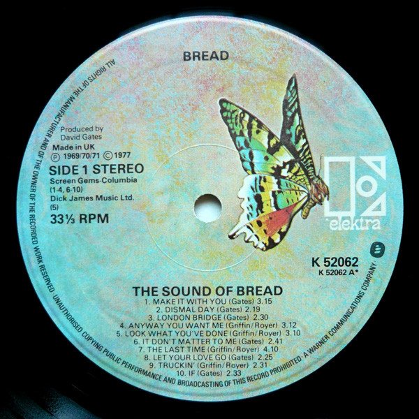 Bread, The Sound Of Bread - Their 20 Finest Songs-LP, Vinilos, Historia Nuestra