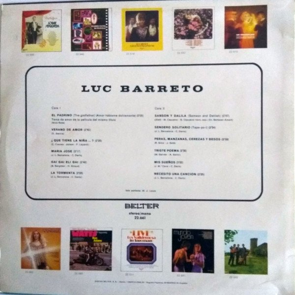 Luc Barreto, Luc Barreto-LP, Vinilos, Historia Nuestra