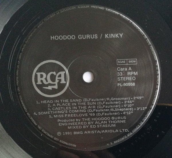 Hoodoo Gurus Kinky-LP, Vinilos, Historia Nuestra