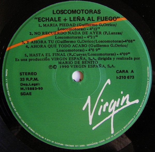 Loscomotoras, Echale  Leña Al Fuego-LP, Vinilos, Historia Nuestra