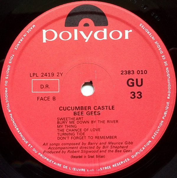 Bee Gees, Cucumber Castle-LP, Vinilos, Historia Nuestra
