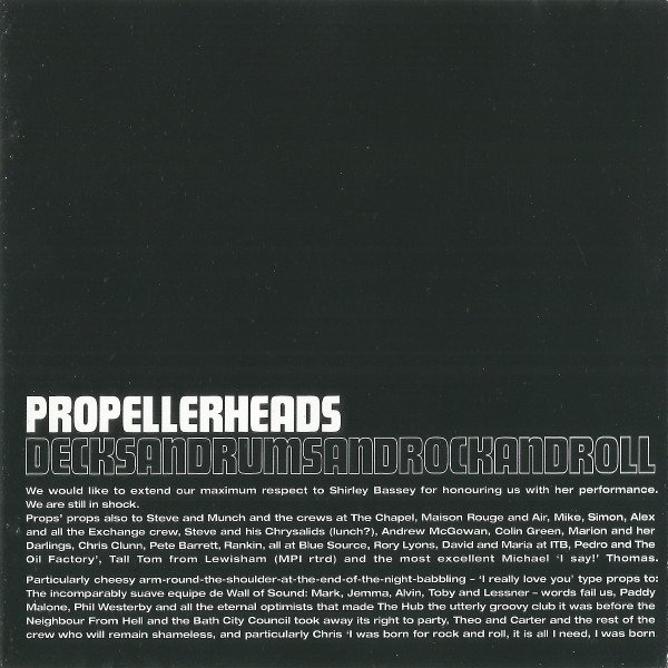 Propellerheads Decksandrumsandrockandroll-CD, CDs, Historia Nuestra