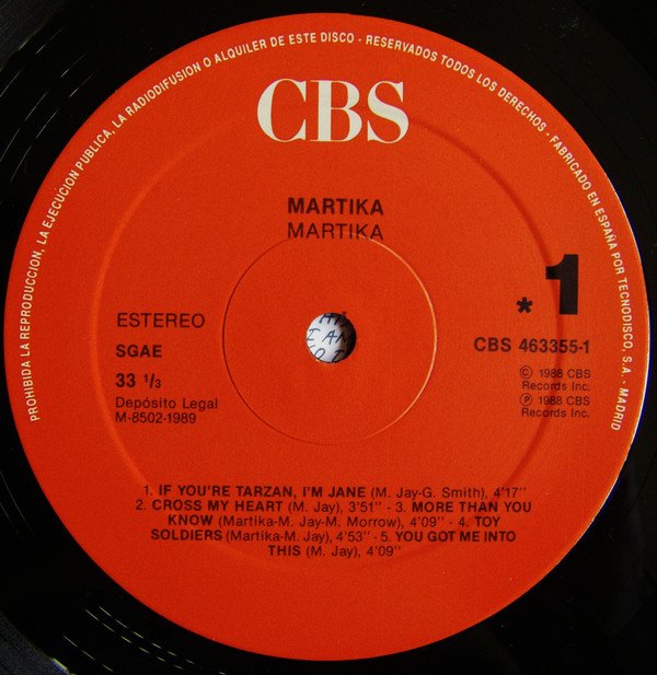 Martika, Martika-LP, Vinilos, Historia Nuestra