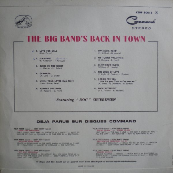 The Big Band's Back In Town-LP, Vinilos, Historia Nuestra