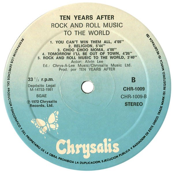 Ten Years After Rock & Roll Music To The World-LP, Vinilos, Historia Nuestra