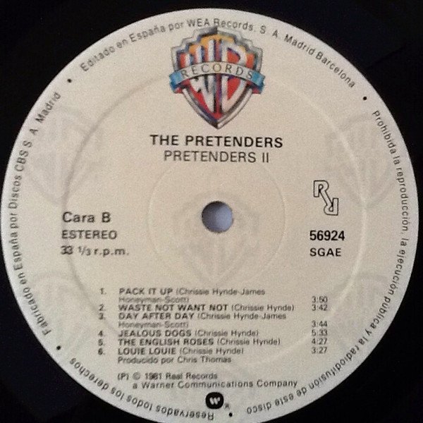 The Pretenders Pretenders II-LP, Vinilos, Historia Nuestra