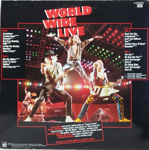 Scorpions  World Wide Live-2xLP, Vinilos, Historia Nuestra