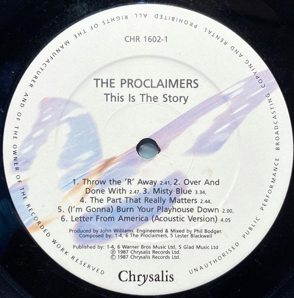 The Proclaimers This Is The Story-LP, Vinilos, Historia Nuestra