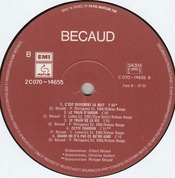 Becaud* Becaud-LP, Vinilos, Historia Nuestra