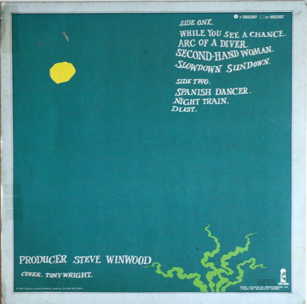 Steve Winwood Arc Of A Diver-LP, Vinilos, Historia Nuestra