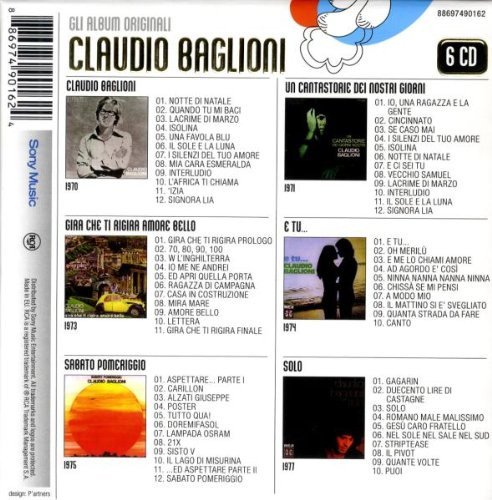 Claudio Baglioni, Gli Album Originali-CD, CDs, Historia Nuestra