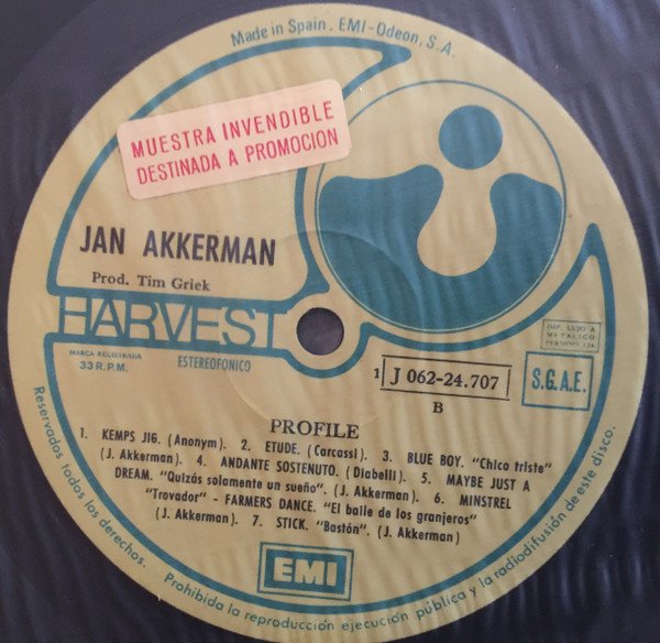 Jan Akkerman Profile-LP, Vinilos, Historia Nuestra