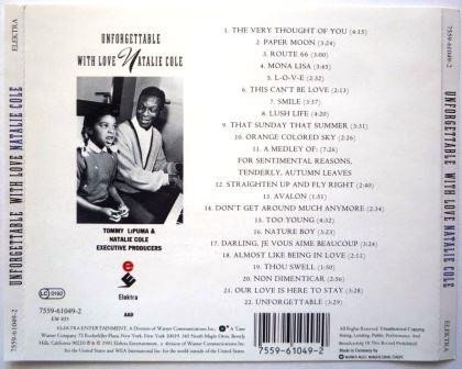 Natalie Cole, Unforgettable With Love-CD, CDs, Historia Nuestra