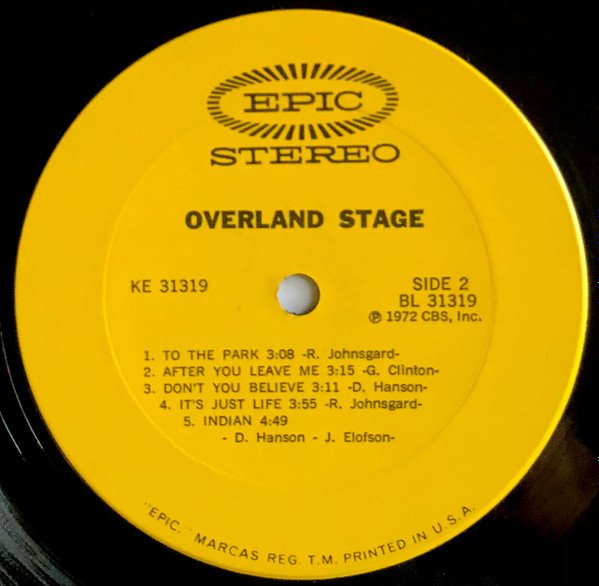 Overland Stage, Overland Stage-LP, Vinilos, Historia Nuestra