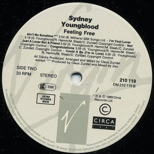 Sydney Youngblood Feeling Free-LP, Vinilos, Historia Nuestra