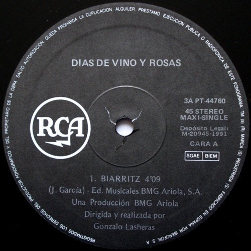 Días De Vino Y Rosas, Biarritz-12 inch, Vinilos, Historia Nuestra