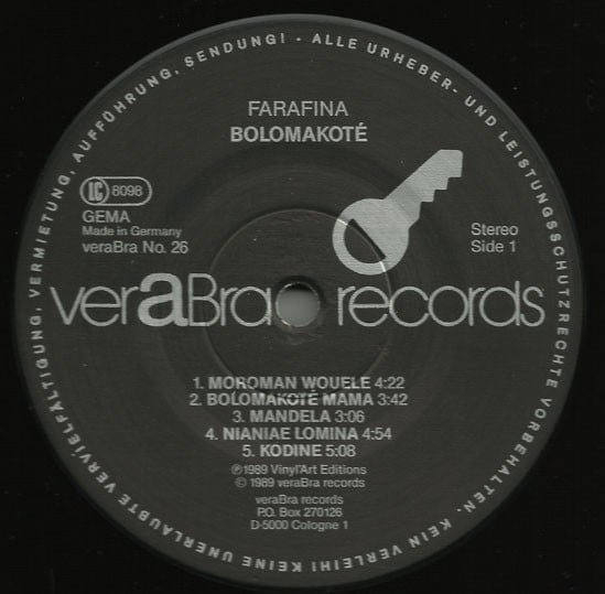 Farafina Bolomakoté-LP, Vinilos, Historia Nuestra