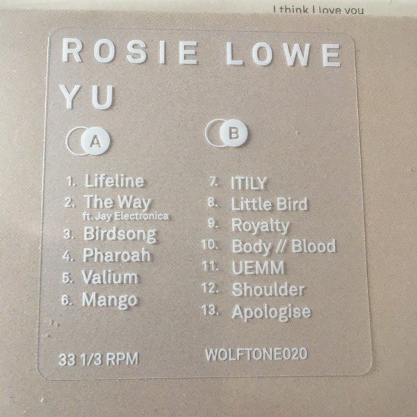 Rosie Lowe Yu-LP, Vinilos, Historia Nuestra