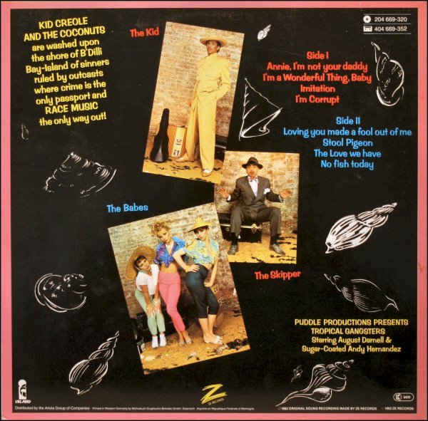 Kid Creole & The Coconuts* Tropical Gangsters-LP, Vinilos, Historia Nuestra