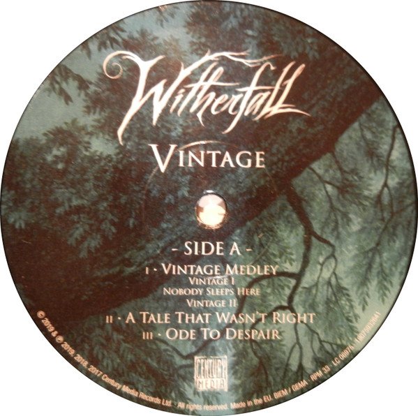 Witherfall, Vintage-12 inch, Vinilos, Historia Nuestra