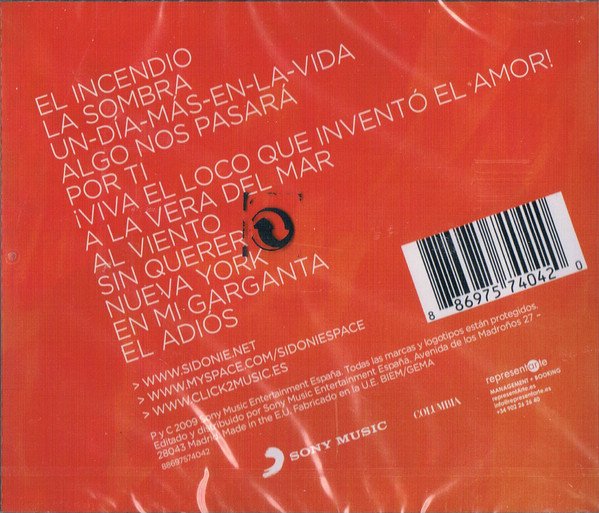 Sidonie El Incendio-CD, CDs, Historia Nuestra