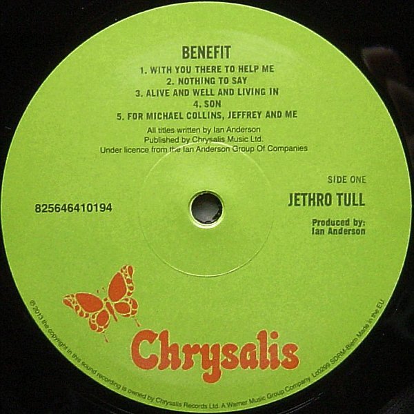 Jethro Tull Benefit-LP, Vinilos, Historia Nuestra