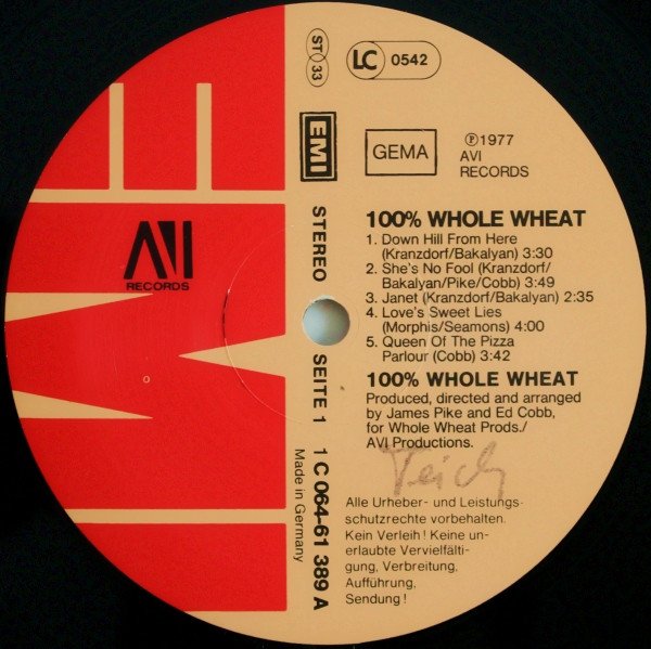 100% Whole Wheat, 100% Whole Wheat-LP, Vinilos, Historia Nuestra
