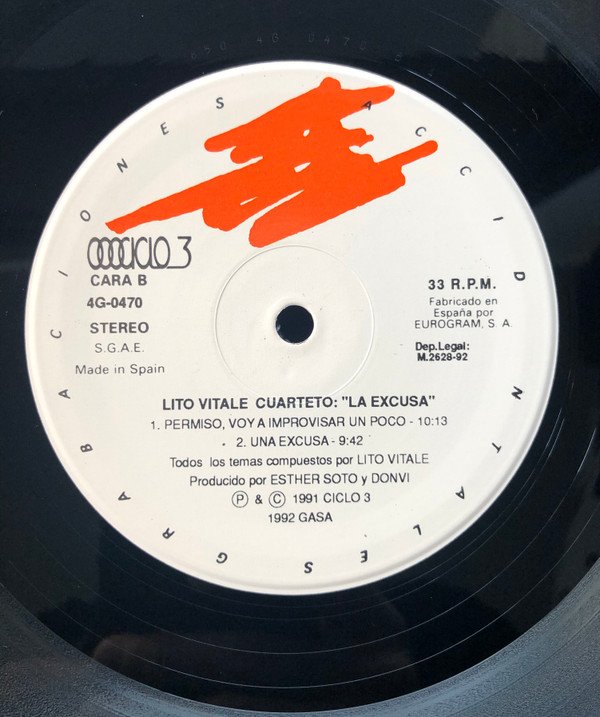 Lito Vitale Cuarteto, La Excusa-LP, Vinilos, Historia Nuestra