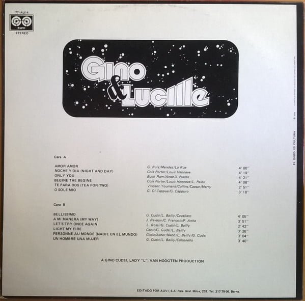 Gino & Lucille Gino & Lucille-LP, Vinilos, Historia Nuestra