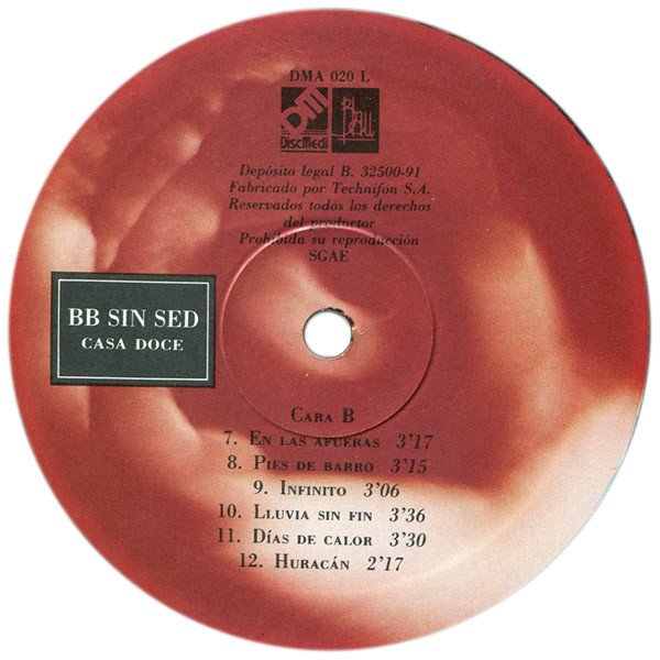 BB Sin Sed, Casa Doce-LP, Vinilos, Historia Nuestra