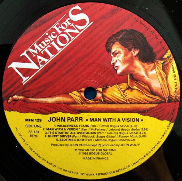 John Parr Man With A Vision-LP, Vinilos, Historia Nuestra