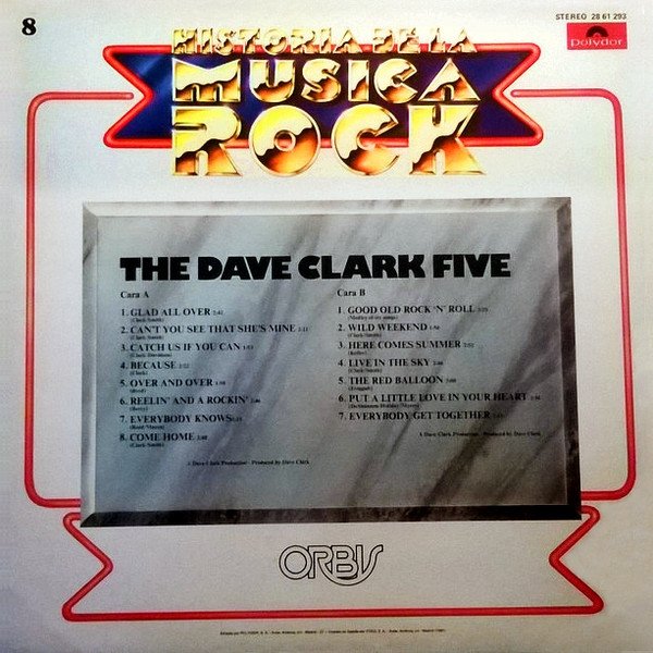 The Dave Clark Five, The Dave Clark Five-LP, Vinilos, Historia Nuestra