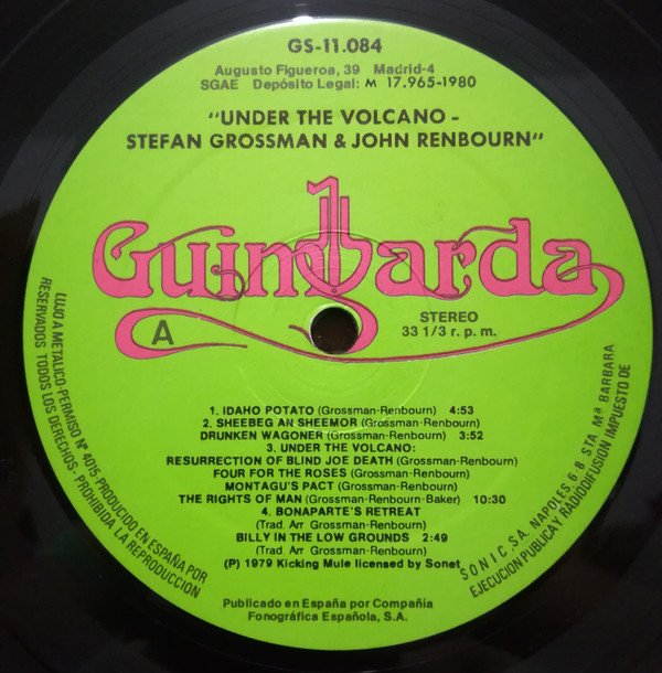 Stefan Grossman, John Renbourn* Under The Volcano-LP, Vinilos, Historia Nuestra