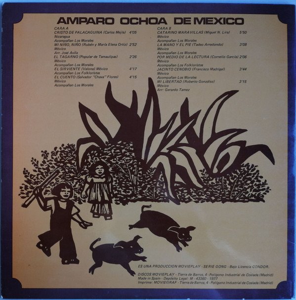 Amparo Ochoa, Amparo Ochoa De Mexico-LP, Vinilos, Historia Nuestra