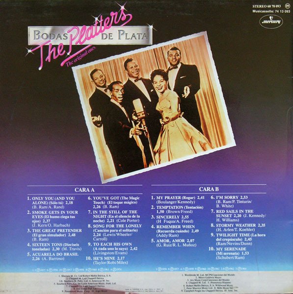 The Platters Bodas De Plata-LP, Vinilos, Historia Nuestra