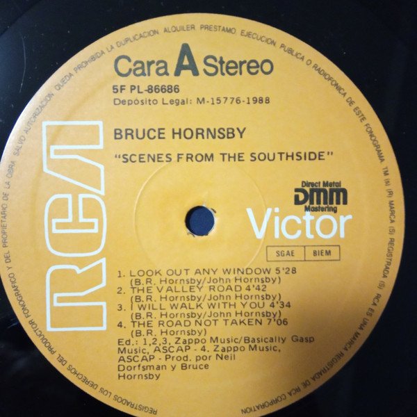 Bruce Hornsby, Scenes From The Southside-LP, Vinilos, Historia Nuestra