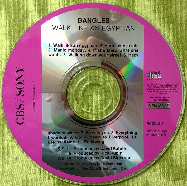 Bangles, Walk Like An Egyptian-CD, CDs, Historia Nuestra