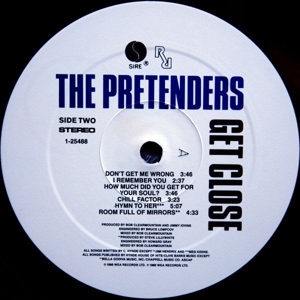 The Pretenders Get Close-LP, Vinilos, Historia Nuestra